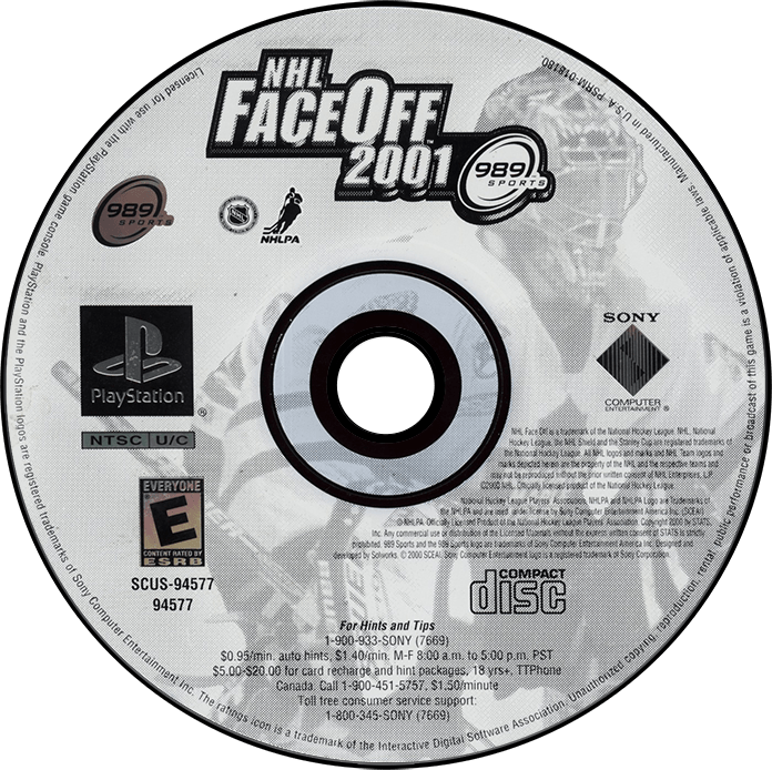 NHL FaceOff 2001 media 5 for Playstation